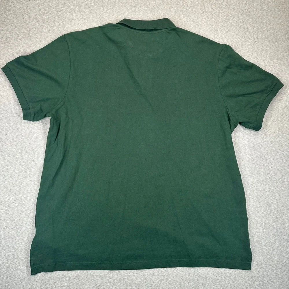 Ralph Lauren Chaps Polo Shirt Mens 3XL Forest Green Short Sleeve‎ Stretch NWT